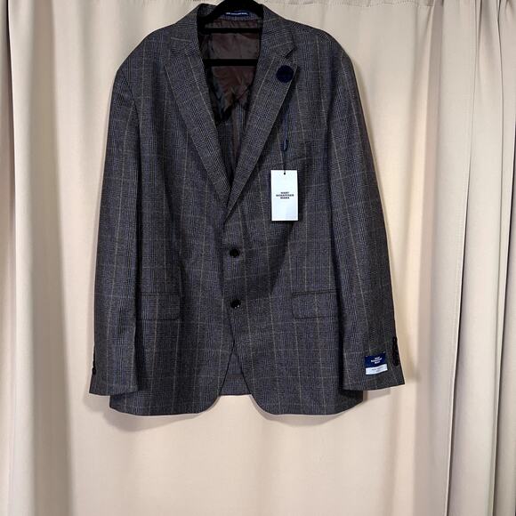 Hart Schaffner Marx Brushed plaid regular Fit Sport Coat  Sz 44R - Picture 5 of 8